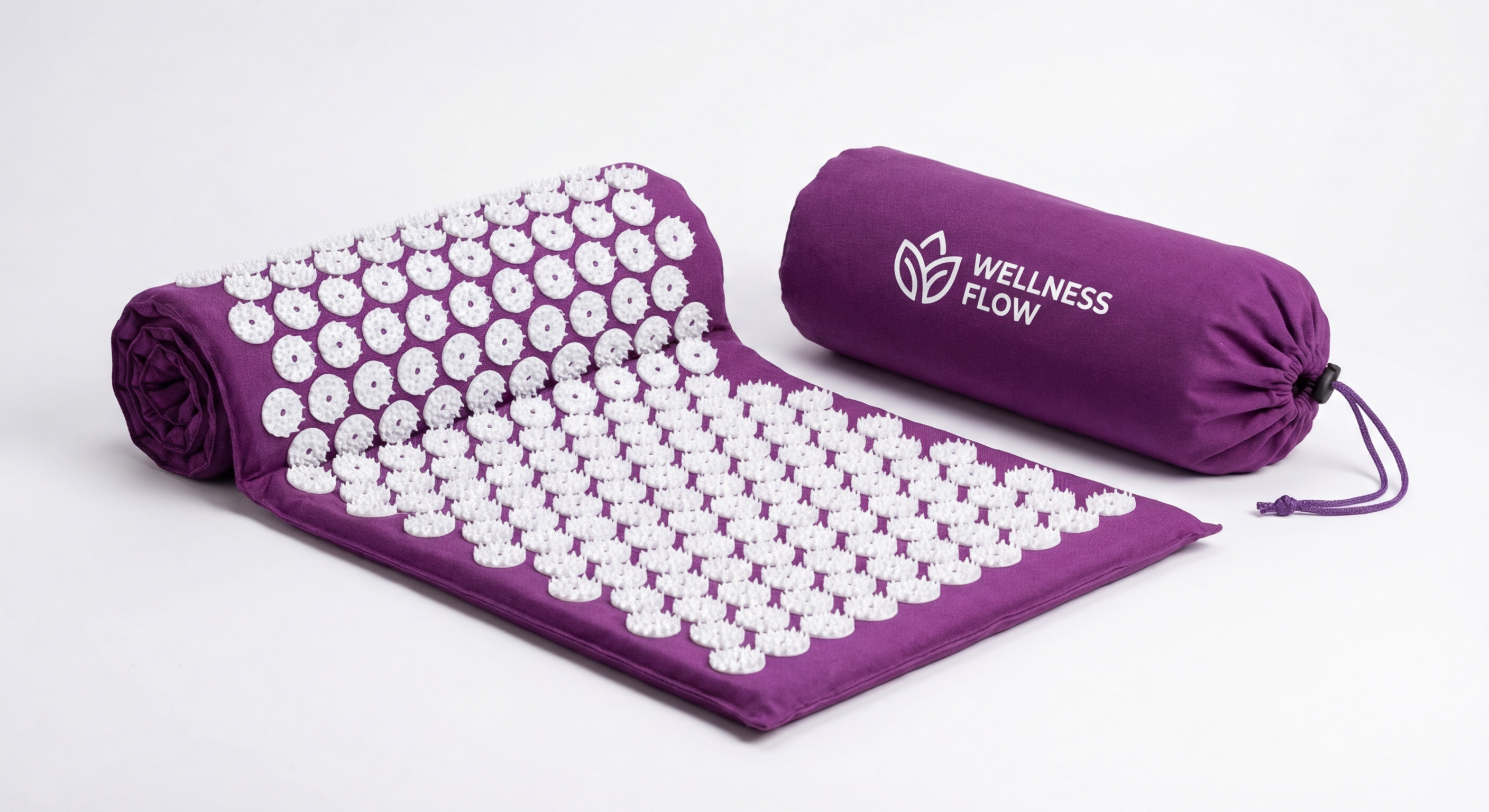 Nayoya Wellness Acupressure Mat for back pain and sciatica with carrying bag