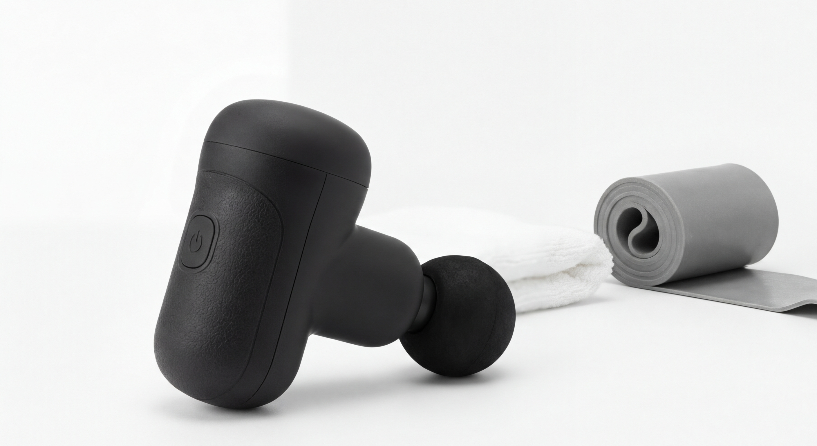 Theragun Mini percussive therapy device for muscle tension and sciatica pain relief