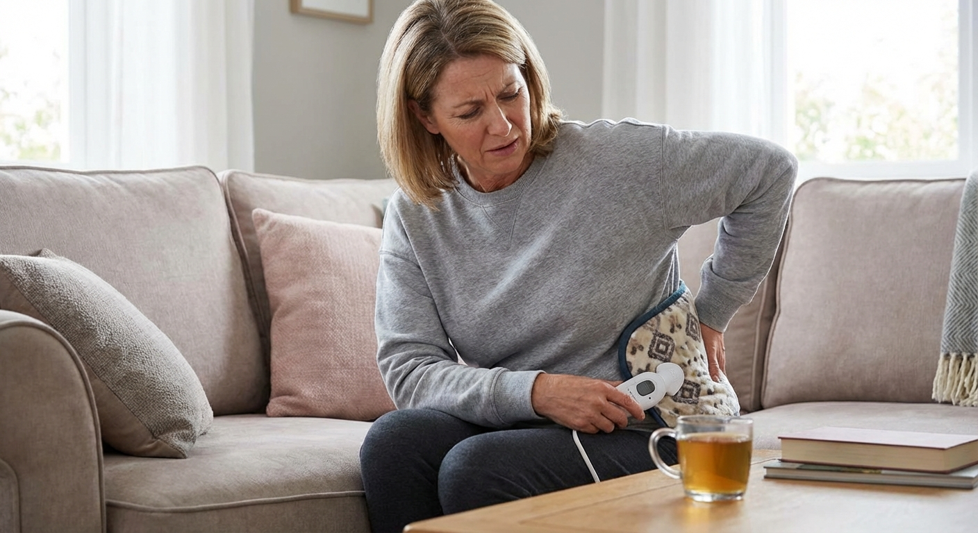 Electric heating pad for sciatica lower back pain relief recovery