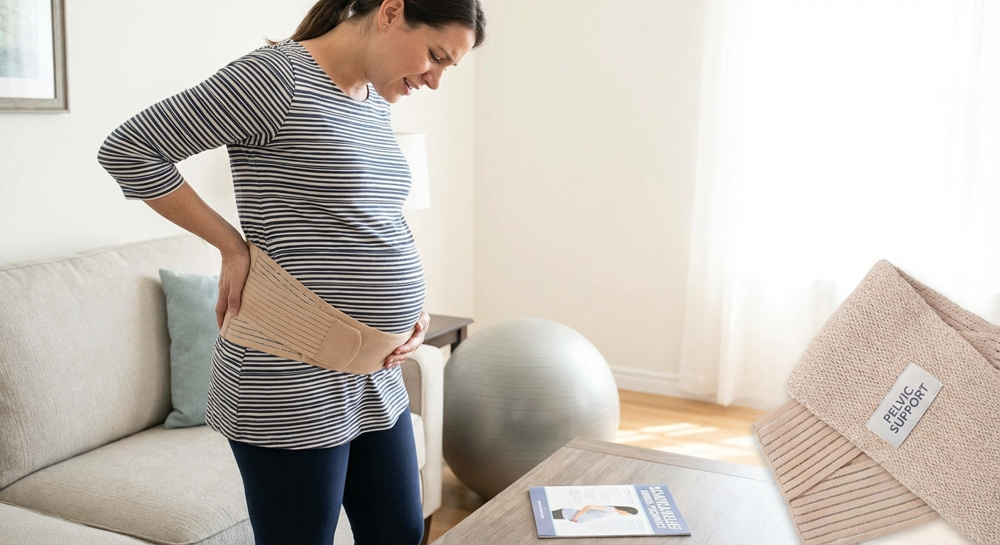 Pregnancy support belt for sciatica relief