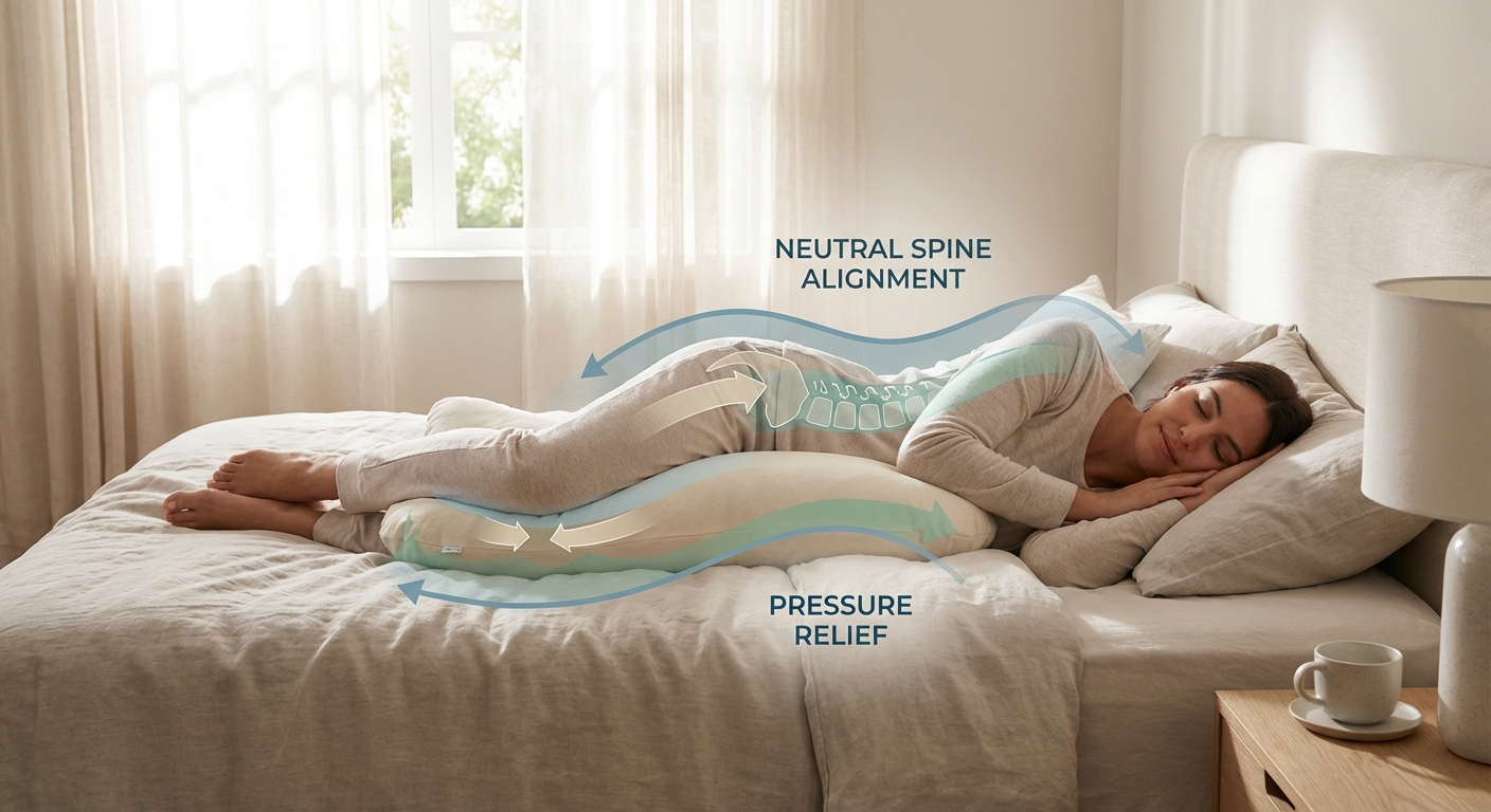 Best sleeping position for sciatica with pillow between knees