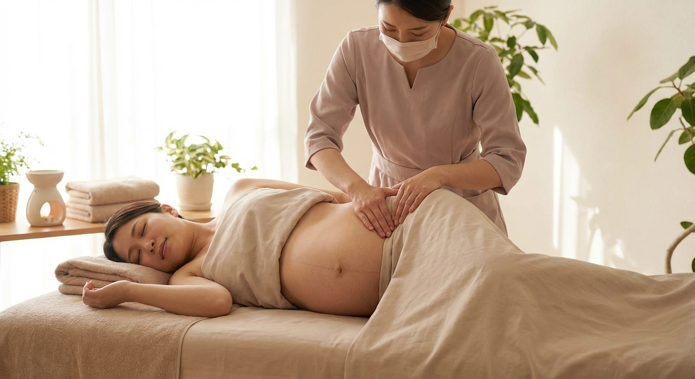 Pregnant woman doing gentle water aerobics for sciatica relief