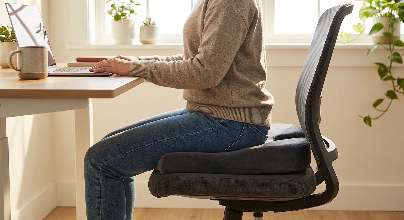 Steelcase Leap V2 office chair sciatica lumbar support